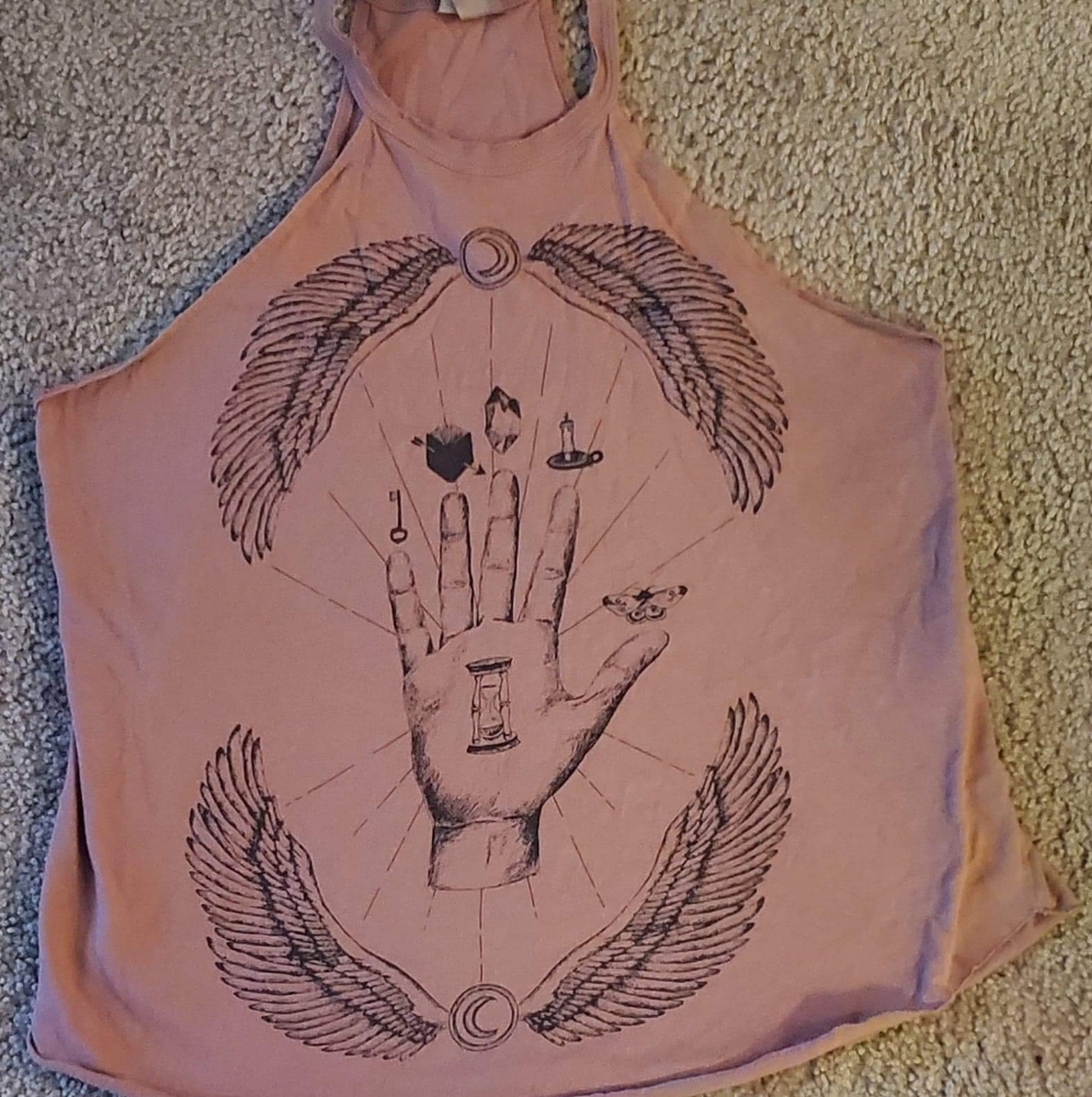 Rusty pink halter top